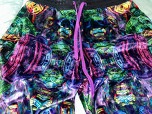 Load image into Gallery viewer, *Tourmaline Colored Sacred Geo Joggers In Crushed Velvet