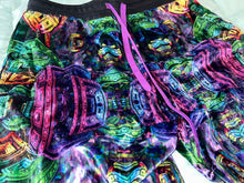 Load image into Gallery viewer, *Tourmaline Colored Sacred Geo Joggers In Crushed Velvet