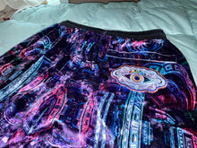 Load image into Gallery viewer, *Royal Purple Sacred Geo Joggers In Crushed Velvet