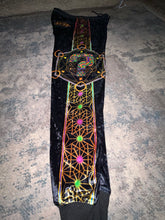 Load image into Gallery viewer, LE66 Sherbert Crushed Velvet Tip Joggers w/ matching embroidery!