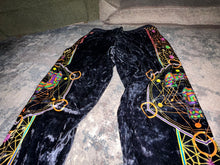 Load image into Gallery viewer, LE66 Sherbert Crushed Velvet Tip Joggers w/ matching embroidery!